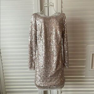 Gold and Silver Sequin Dress